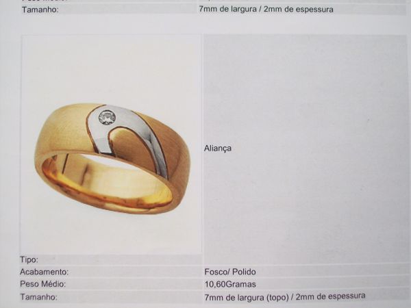 aliança casal cod  3015/ 22 gms com brilh