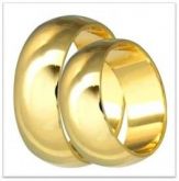 anel ouro liso casal cd 3021 14 gms