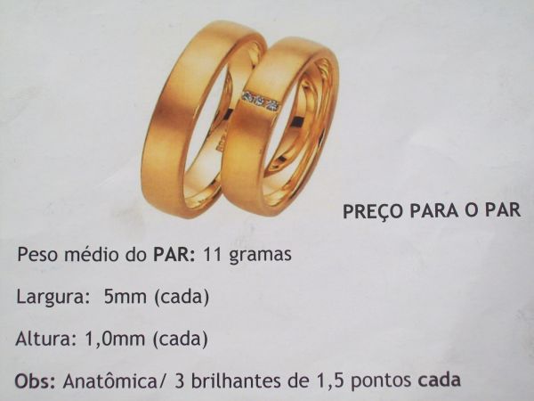 alianca casal cd 3006 11 à 12 gms