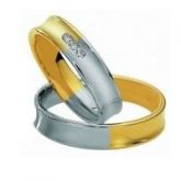 alianca casal cd 3007/ 8 gms 3brlhts 1ponto