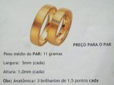 aliança casal cod 3039 gms 11 com 3brilhts