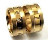alianca casal cd 3002 / 18 gms 10 brilht 2 pontos