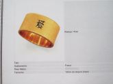 anel aliança casal  fosco escovado cd 3011 / 22 gms