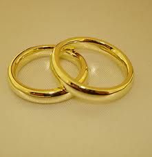aliança casal meia cana tradicional  cod 3048 gms 6