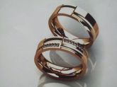 aliança casal cd 3008 / 14gms 20brilhts 1 ponto
